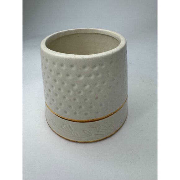 Vintage The House Of Webster US Made Ceramic Textured Thimble Shaped Container 5 - Picture 2 of 16